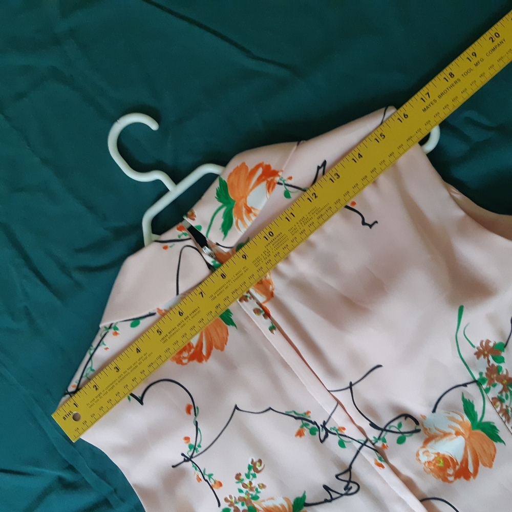 1960 Vintage Pink Sleeveless Dress Polyester Knee Length - Picture 15 of 16